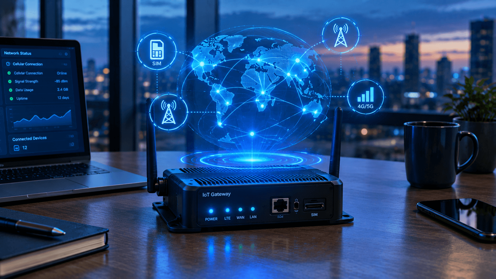 Photo: connected device in the field
